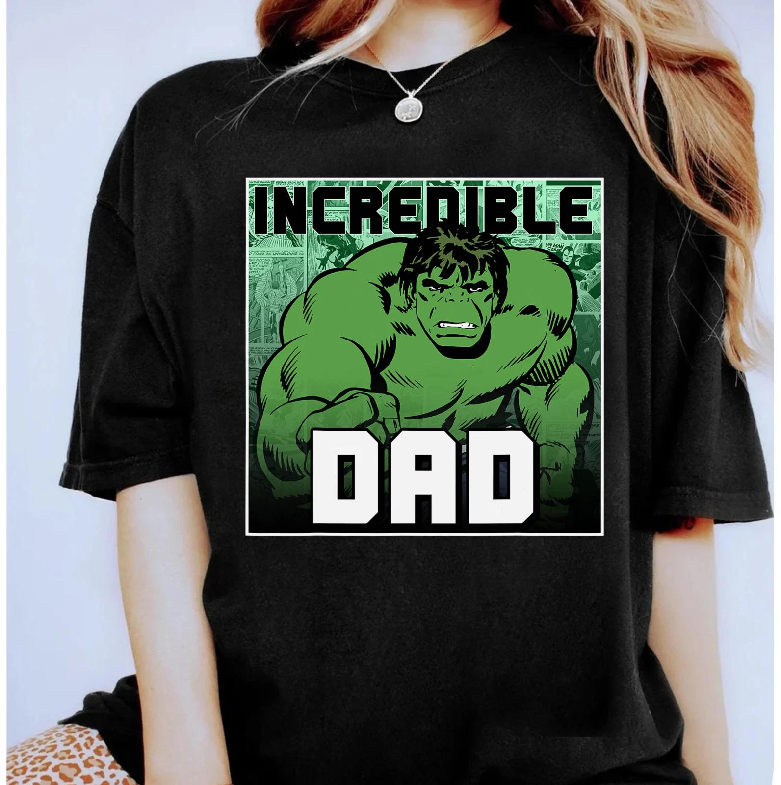 Marvel Hulk Father s Day Incredible Dad Unisex Adult T-shirt Kid Tee 301030 L