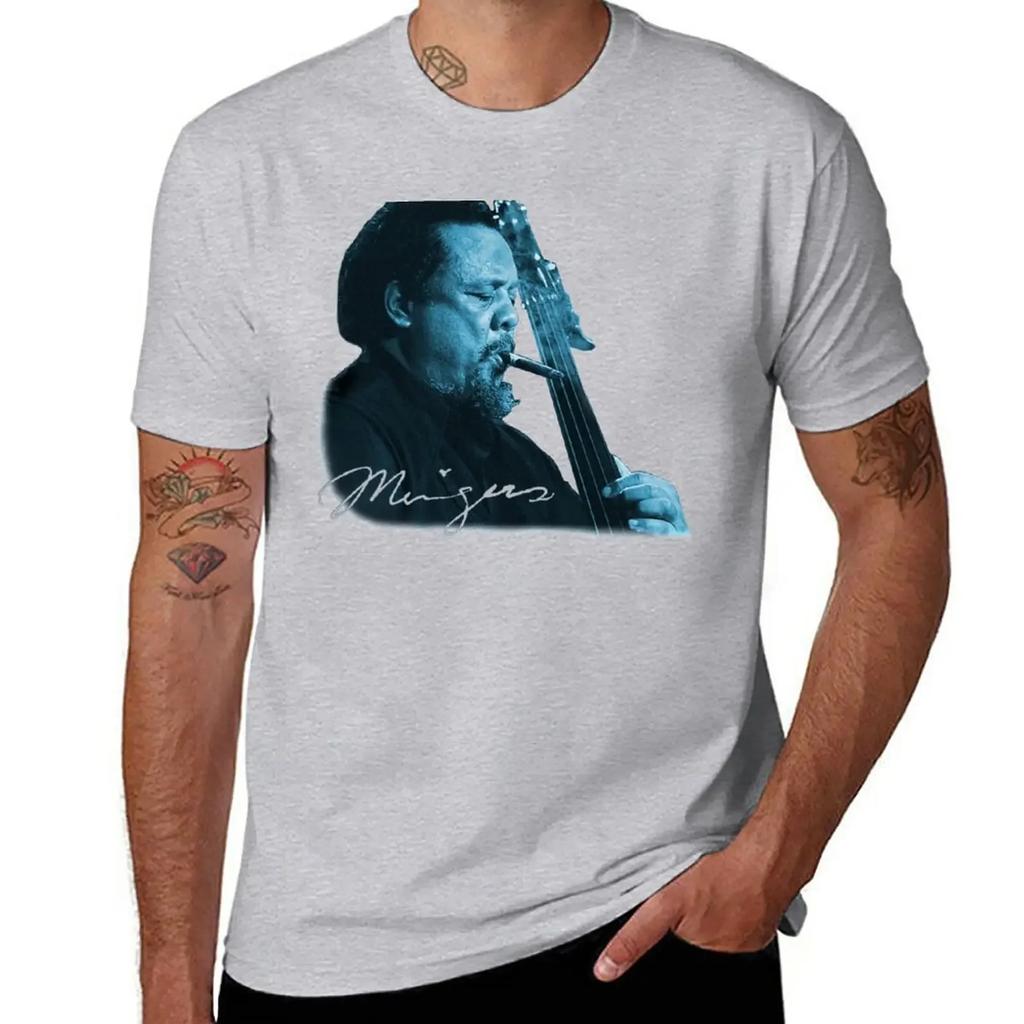 T-Shirt Charles Mingus abbigliamento vintage stampa animale per ragazzi ragazzi stampa animale abbigliamento da uomo