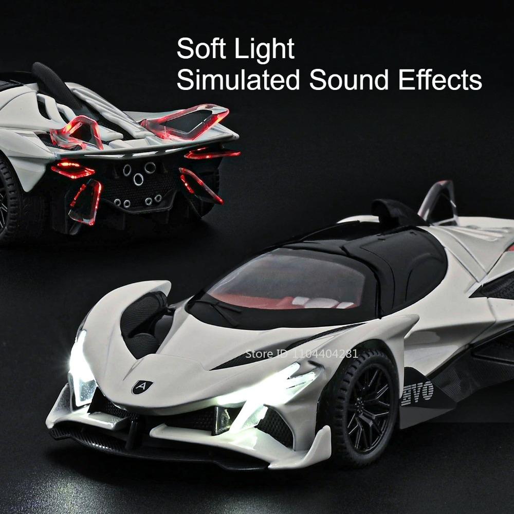 1:32 Apollo EVO Bolide Supercar Modello Giocattoli Lega Diecast Auto Gomma Pneumatici Metallo Carrozzeria Porte Aperte Suono Luce Veicolo Regalo Bambino