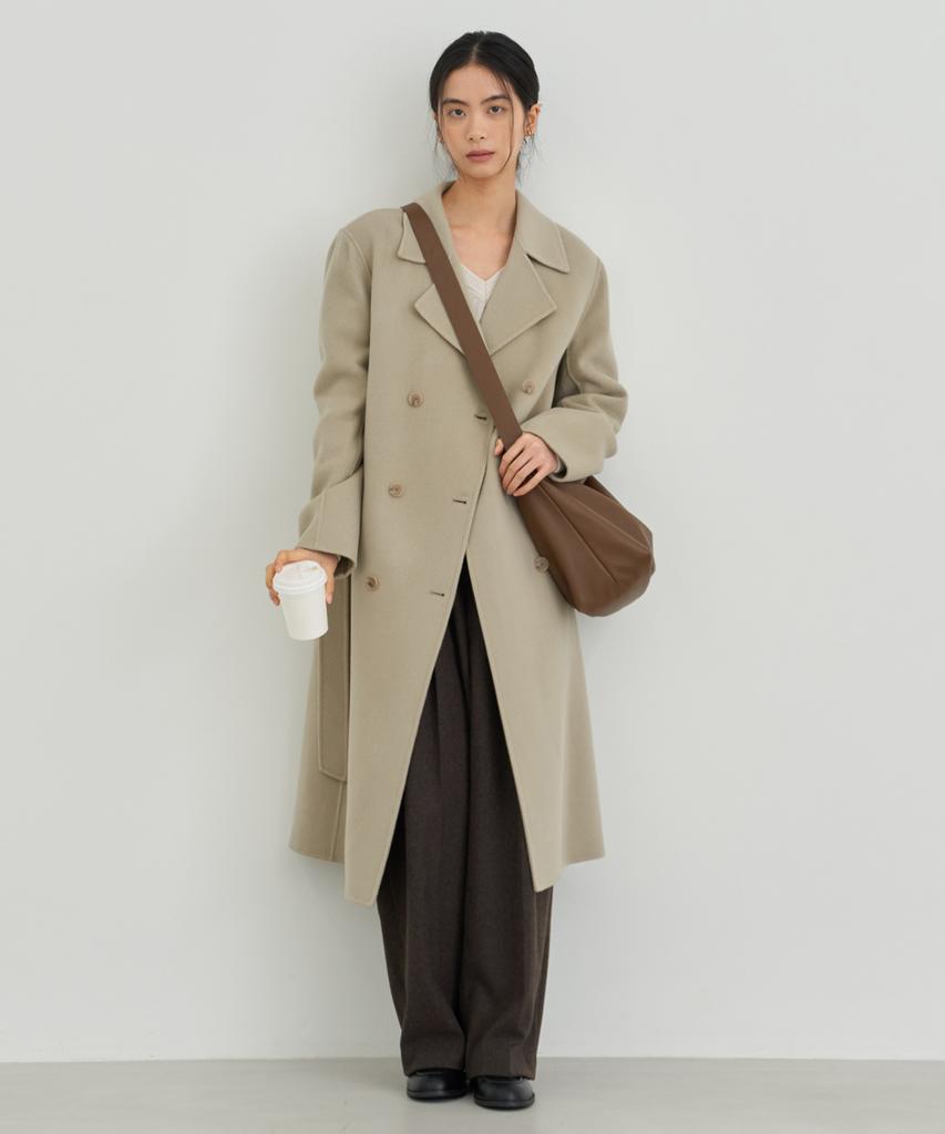 Aure Seoul Oversized Double Coat [Beige]