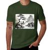 Sumi-E Lake Japanese Ink Art Landscape T-Shirt sports fans quick drying oversizeds korean fashion t shirts casual stylish