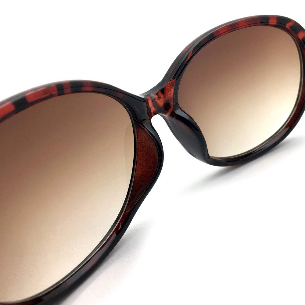 [DESIGN EYEWEAR] GRADATION LENS BUTTERFLY SUNGLASS (Gradient Lens Butterfly Sunglasses) Tortoiseshell x Brown Half