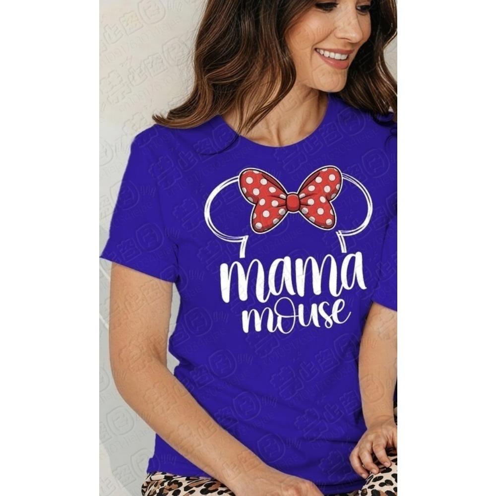 Minnie Mom Mama Casual Women's Cotton Girls Tees Trendy Oversized 100% Pure Cotton Printed T-shirt