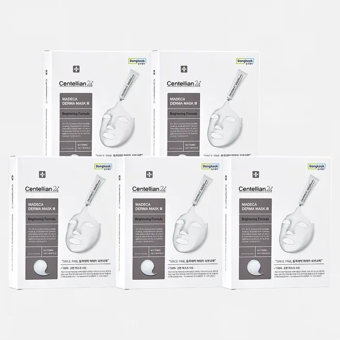 Madeca Derma Mask 3 Brightening Formula 23ml 5 Boxes (50 Sheets)