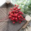 Red Berry Faux Floral Bouquet: Holiday Home Décor