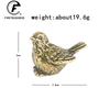 Klein Mussenvogelbeeld Metaal Messing Theehuisdier Tafelornament Huisdecoratie Accessoires Retro Vogel Dier Figuurtjes Miniaturen Handwerk