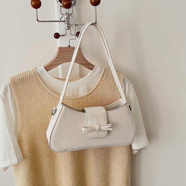 Bow decoration armpit bag women's one-shoulder crossbody bag