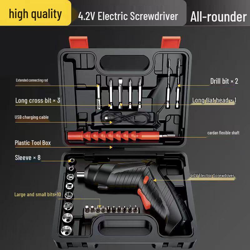 48-Piece Multifunctional Rechargeable Mini Screwdriver Set
