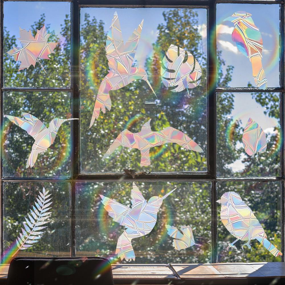 Aike Sun Prism Regenbogen Schmetterling Fensterglas Aufkleber