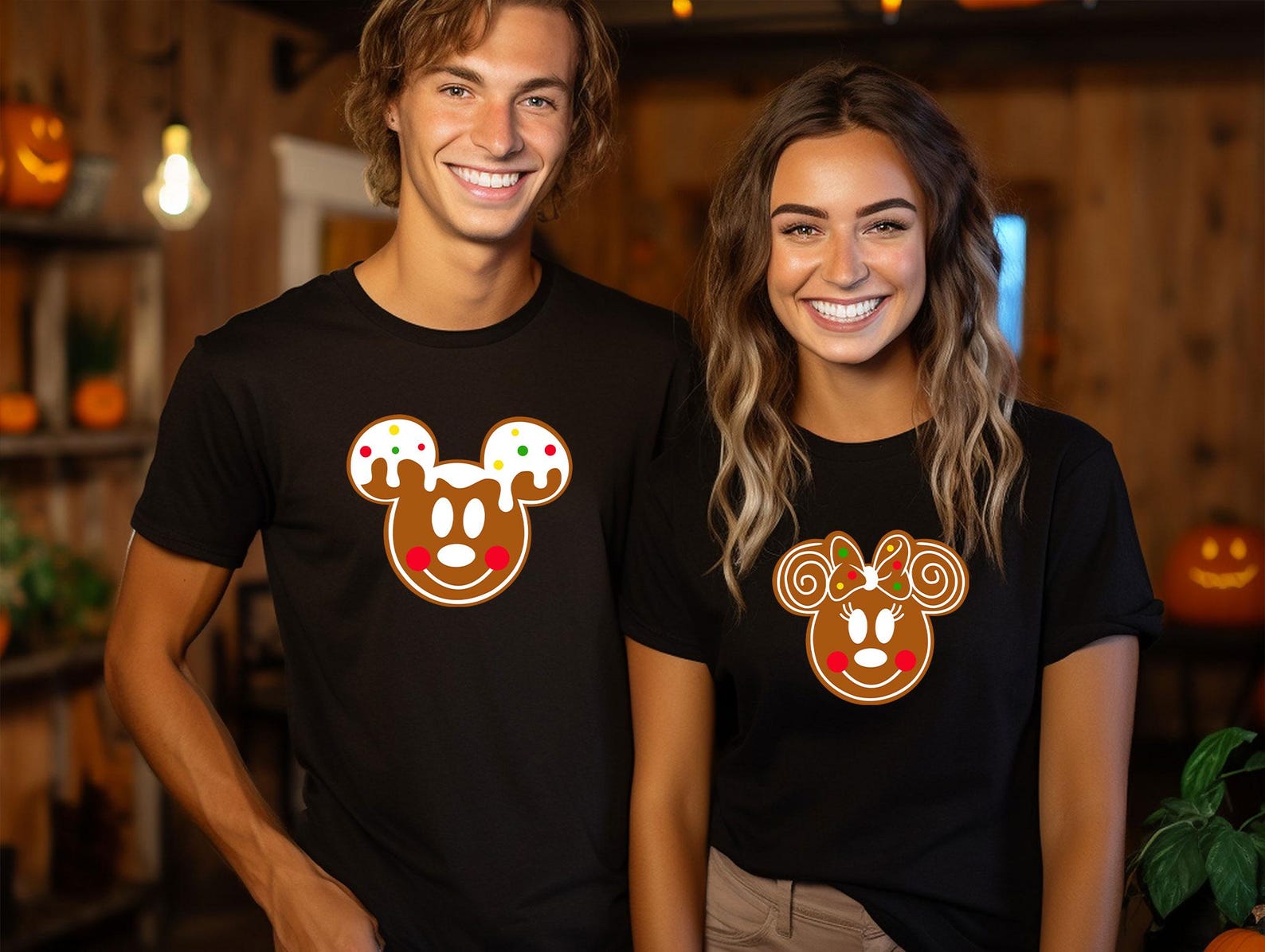 Gingerbread Mickey and Minnie Shirt, Disney Christmas Shirt, Vacation Shirt, Disnayland Tour Shirt, Family Matching Shirt, Christmas Gift S