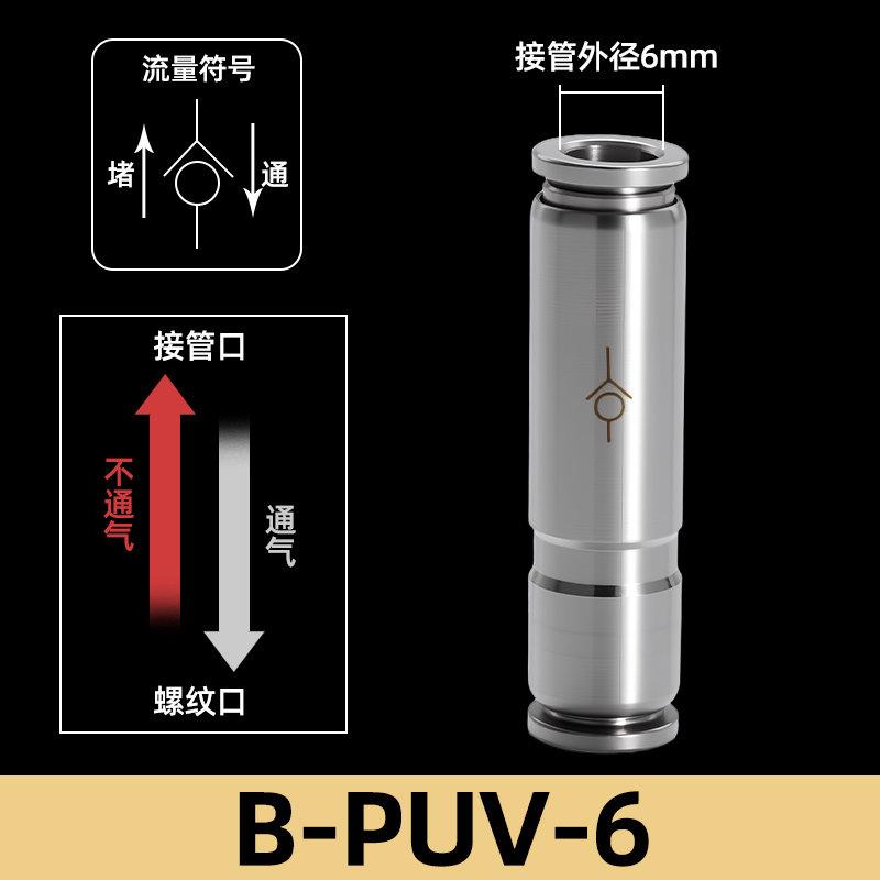 6 8 10 12 m Push in Connect 1/8“ 1/4" 3/8" 1/2" BSPT Male 304 Stainless Steel Pneumatic Air Non-return Check One Way Valve