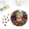 Qiuenisray Jigsaw Puzzle, 200 Pieces, Wooden Puzzle, "Forest Kitten" (28.4 x 28.4 cm), 3mm Thick, Irregularly Shaped Pieces, Adult-Oriented, Durable,