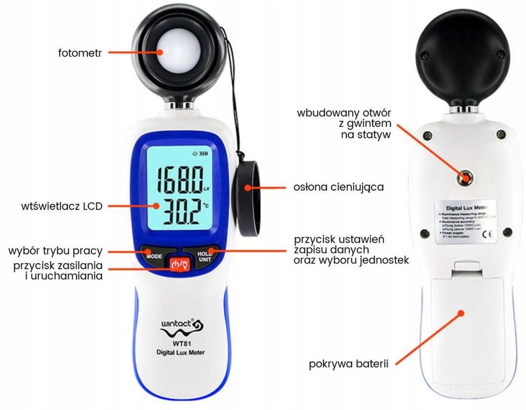 Lux Meter Light Meter Bluetooth Light Meter Wintact