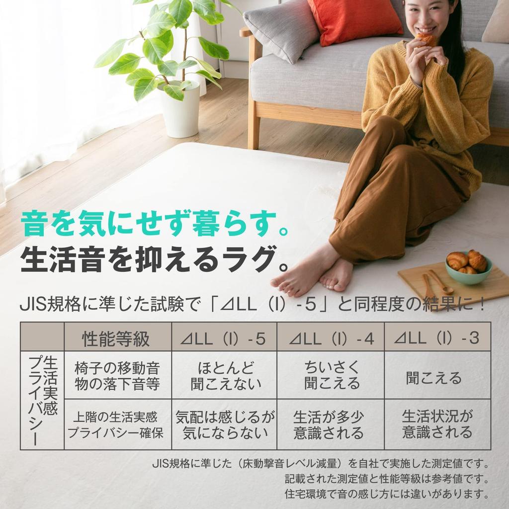 Colorsroom Carpet Extra Thick 200 X Approximately 3 Tatami Cushion Water Dust Odor Low Fluffy To the Compatible with Hot Same Thickness As Memory Foam