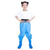 PVC Children Rain Pants Boots Half-Body Pants with Rain Boots Children Raincoat Jumpsuit  Fishing