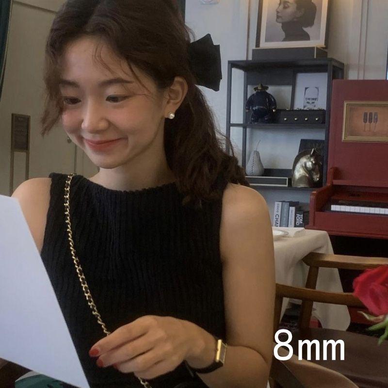 

Mosquito Coil Women s Retro Fancy Earrings Pearl Blogger fever with pearl ear clip [8mm] a pair