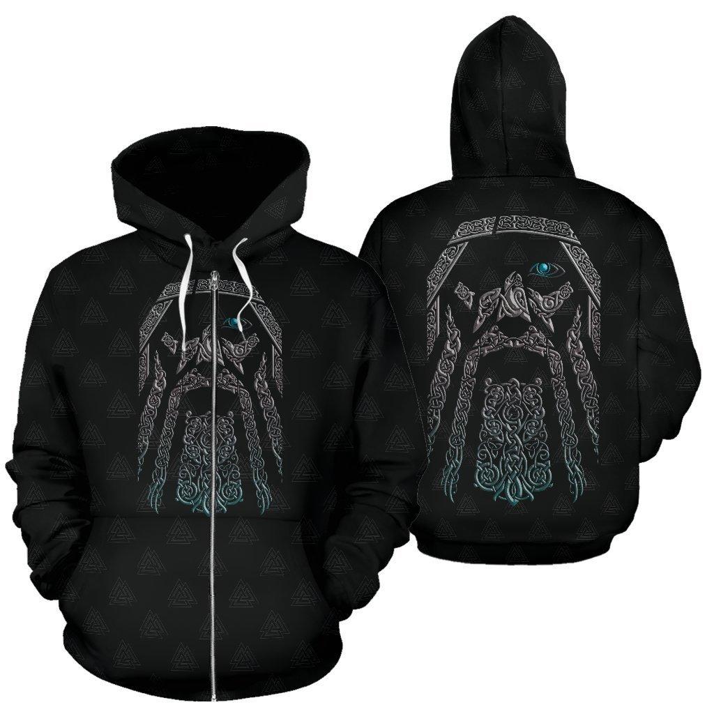 New Tattoo Printed Sweatshirt 3d Zipper Hooded Sweatshirt Men