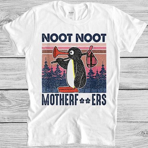 

Angry Pingu Noot Noot Motherf***ers Funny Meme Gamer Movie Gift Tee T Shirt M882 XL