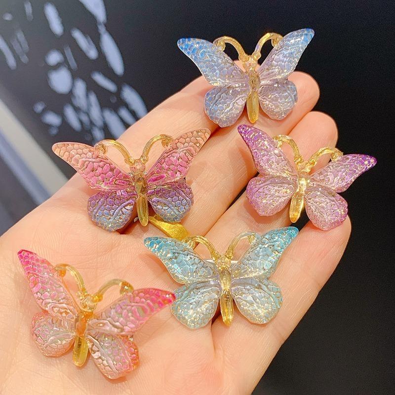 5 Stück Schmetterling Haarnadel Mädchen Haaraccessoires