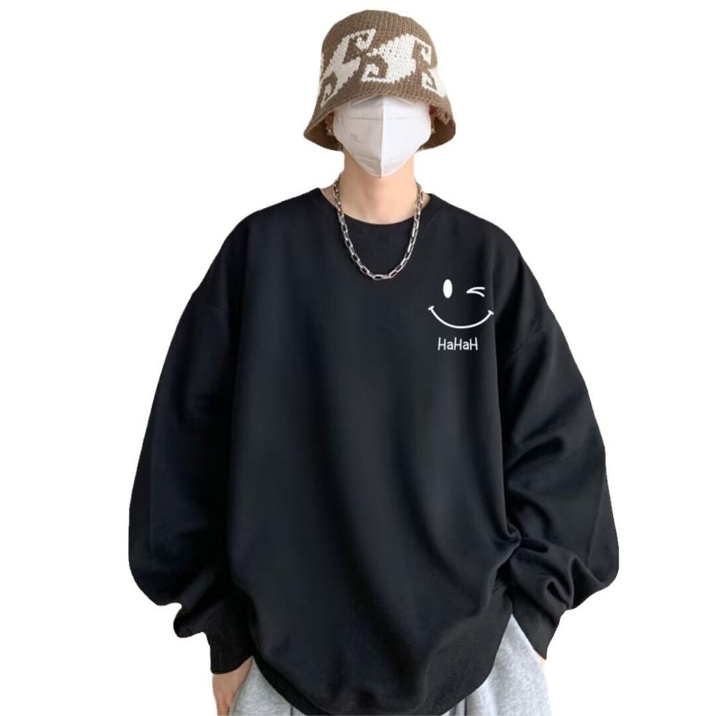 Pánská tištěná mikina s kulatým výstřihem a kapucí, trendy značka, ležérní mikiny, volný pulovr s dlouhým rukávem, základní tričko