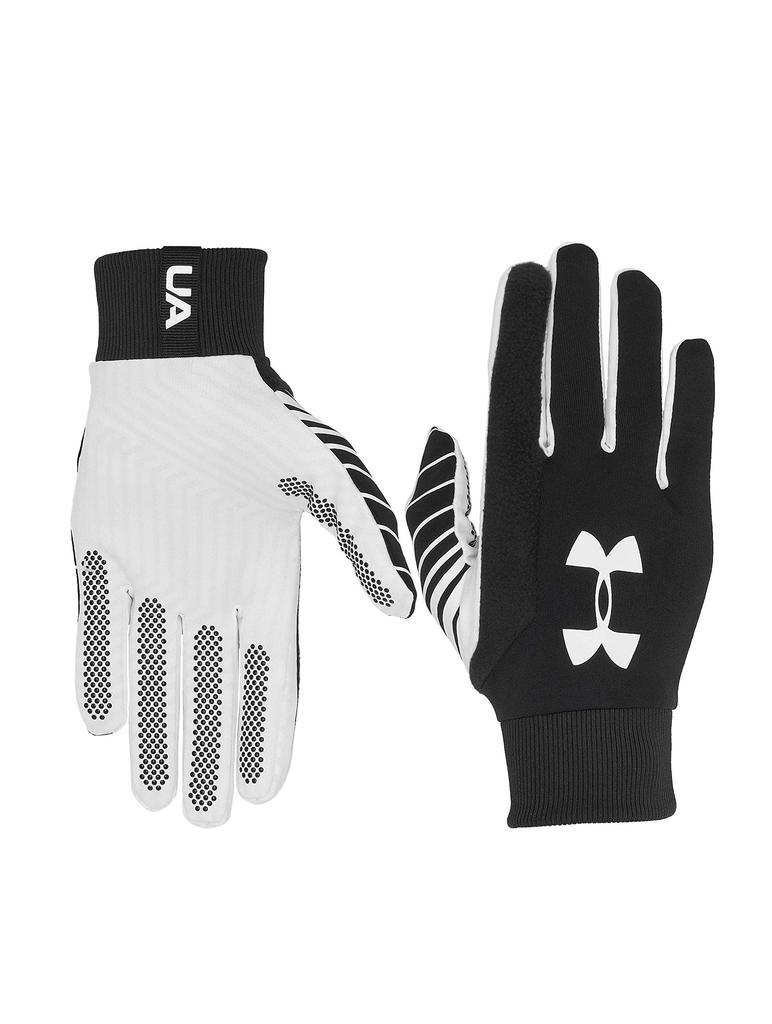 UNDER ARMOUR UA Soccer Field Player Gloves 1328183 LG 2.0 Black/White/White