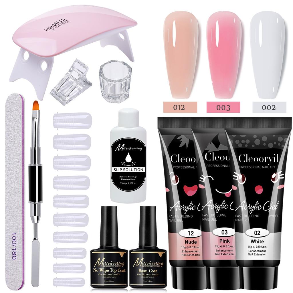 OVERTANG Maniküre Pediküre Set 12 Teile UV LED Nagellampe Mehrfarbig ABS Nagelpflege-Set