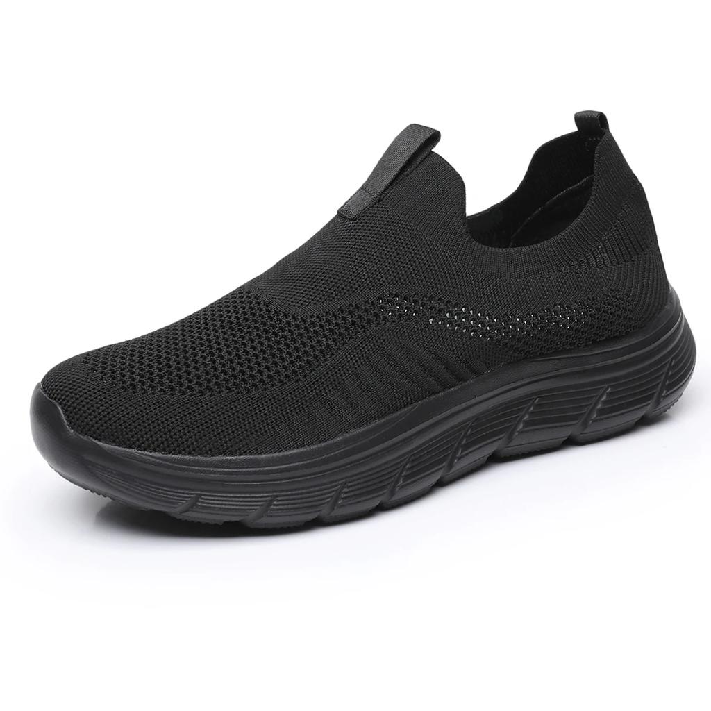 Mens Walking Shoes Lightweight Breathe Casual Mesh Running Shoes Slip On Fashion Tennis Sneakers Comfort Gym Workout Trainers