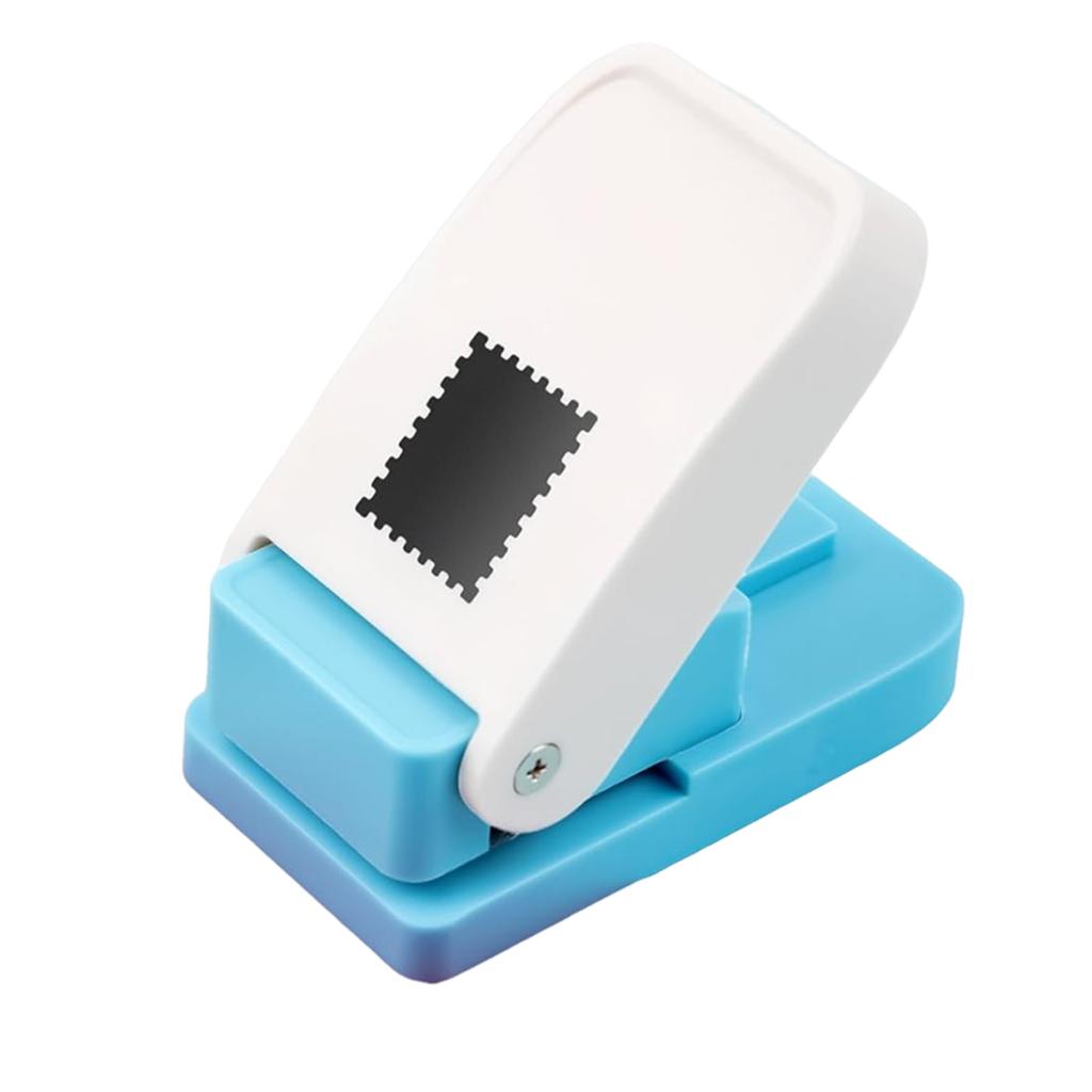 1x0.8 Inch Rectangle Lever Action Stamp Punch Square Hole Postage Craft Puncher for Scrapbooking Cards and DIY Paper Crafts