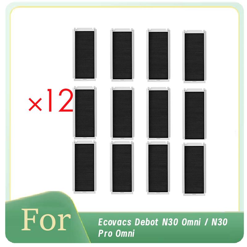 A65T-12 Pcs Filter Forecovacs Debot N30 Omni / N30 Pro Omni Vacuums Essential Vacuum Accessories Long Lasting Spare Accessories