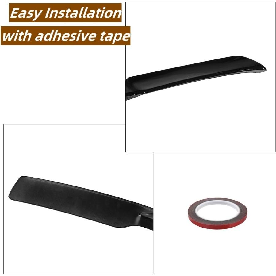 Heckklappenspoiler Flügel für Chevrolet Corvette C6 20052013 Verlängerter Stil Heckspoiler mit Hochglanz-Schwarz-Finish Verbessert A