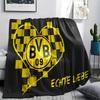 1 Peça Cobertor de Flanela com Estampa BVB, Alta Qualidade Todas as Estações, Decoração de Casa, Calor e Conforto, Perfeito para Presentes de Natal