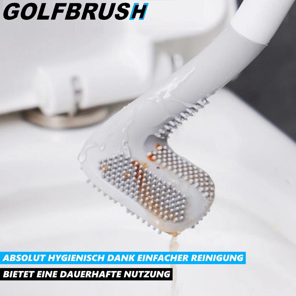 GOLFBRUSH Brosse de toilette Brosse de toilette Brosse WC Ensemble de toilette Silicone TPR