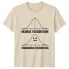 Normal Distribution Paranormal Statistics Humor Mens T Shirt Womens Tee Graphic