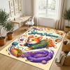 Celebration Party Theme Crystal Velvet Rug Personalized Custom Name Text Soft Floor Mat Home Decor