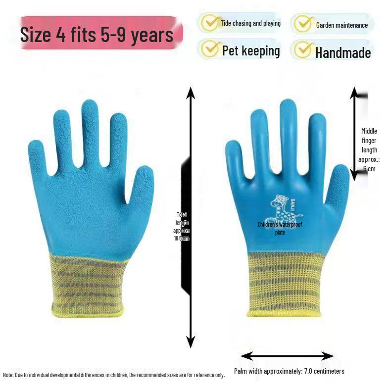Kids' Anti-Slip Protective Gloves for Outdoor Sports and Gardening