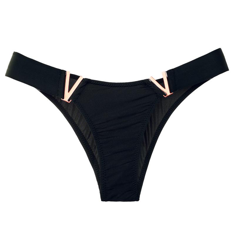 Frauen Sexy Höschen Sommer Seide G-String Mode V Wort 6 Farbe Unterwäsche Nahtlose Atmungsaktive Thongs Damen Dessous Dessous