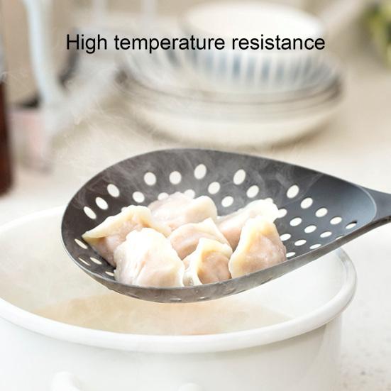 Colander Spoon Non-slip Easy Hanging High Temperature Resistant Heat Insulation Anti-scalding Drain Quickly Plastic Fine Mesh Hole