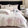 Light Luxury Skin-Friendly Embroidered Duvet Cover Set, Super Soft & Breathable, Available In Single/Double & Student Three-Piece Styles.