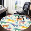 1pc Horse Cloud Office Round Area Rug, Under Office Chairs Bedroom Living Room Home Decor, Room Deco
