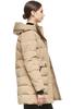 Down Long Ribbed Solid Perfect for and Stylish and Warm for Fall and Winter Women's Jacket, Coat, Hooded, Knit, Warm, Windproof, Cold-Proof,
