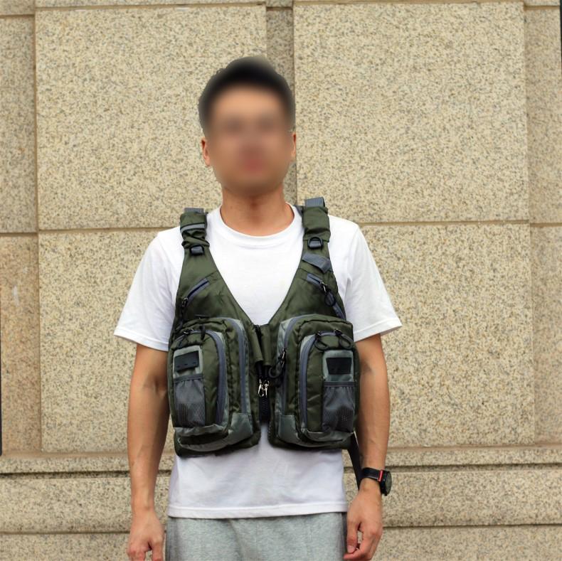 D97 Multi Pockets Breathable Angling Jacket Outdoor Fishing Clothing Lure Fishing Vest Fly Fishing Vest