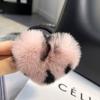 Korean cute Rex rabbit hair band ponytail headrope Internet celebrity high sense hair rope plush love headgear autumn and winter women
