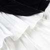 Spring 2025 Women's High-Waisted Lace-Up Two-Piece Irregular Long-Sleeve Dress