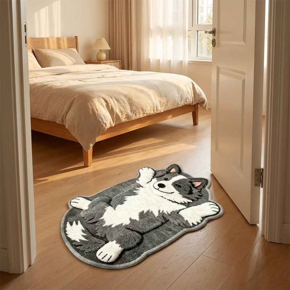 Anti-fouling Home Decor Carpet Non-Slip Cartoon Carpet Soft Dog-Shaped Area Rug  Living Rooms