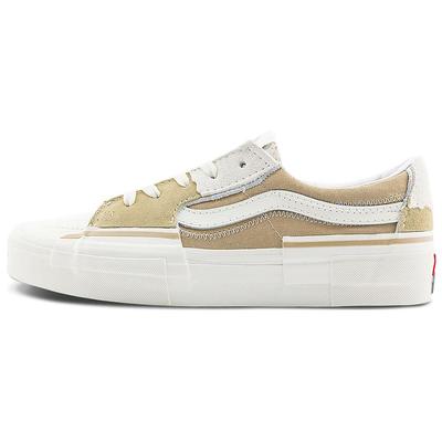 Scarpe da skate basse Sk8-Low Oat Latte Sneakers Unisex Bianco Marrone VN0009QSCNI