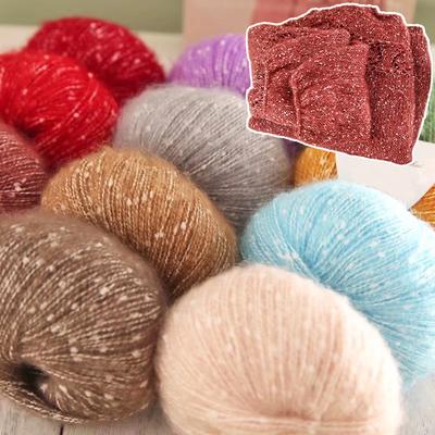 30g/ball Cashmere Wool Scarf Thick Thread Crafts Mohair Yarn Handmade South African Pony Mohair DIY Pearl Sweaters