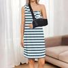 Abito da donna Post-spalla Abito senza maniche a strappo Aperto completamente sui lati Camicia da notte adattabile per porta chemioterapia