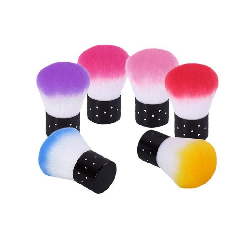Nail Dust Cleaning Brush: Mushroom Head Round Brush