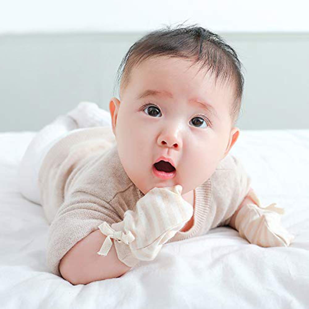 YBB Baby 3 3 Organic Cotton Baby Shower Ages Use Mittens, Colors, Pairs, Mesh, Breathable, Soft, Anti-Scratch Protection, Newborn, Gift, 0-2,