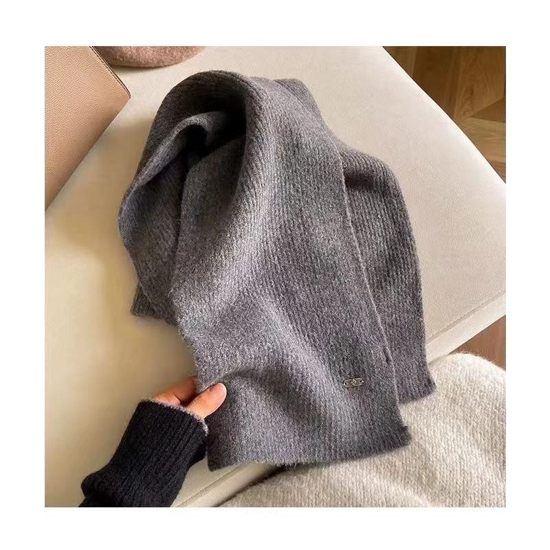 New Winter Solid Color Japanese and Korean Style October Siege Wool Scarf for Women Soft  Light Skinned and Versatile  Couple Scarf for Men